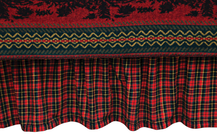 Wooded River Bear Bed Skirt