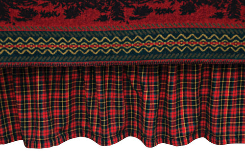 Wooded River Bear Bed Skirt