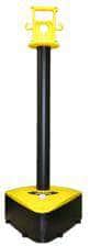 X - Treme Duty Plastic Stanchion Post - 3.0 in. OD - Crowd Control Warehouse