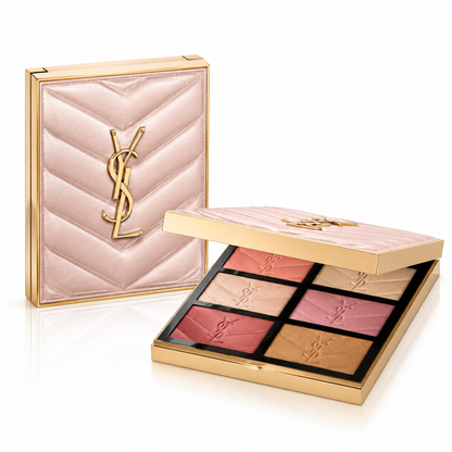 Yves Saint Laurent Couture Face Palette Golden Oasis Limited Edition, 3 Blushes & 3 Highlighters, 27g