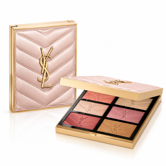 Yves Saint Laurent Couture Face Palette Golden Oasis Limited Edition, 3 Blushes & 3 Highlighters, 27g