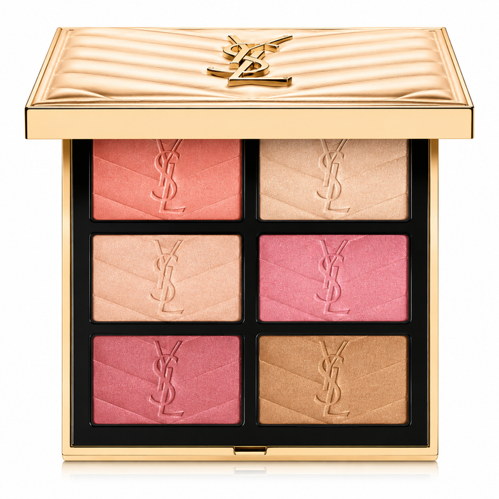 Yves Saint Laurent Couture Face Palette Golden Oasis Limited Edition, 3 Blushes & 3 Highlighters, 27g