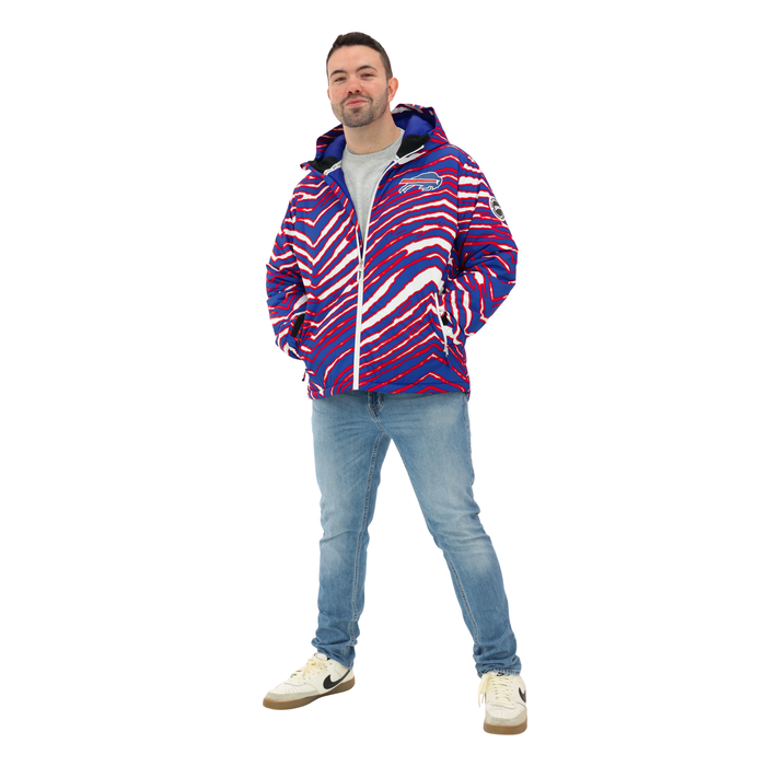 Zubaz Buffalo Bills Zebra Royal Bleacher Blazer Snow Jacket