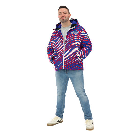 Zubaz Buffalo Bills Zebra Royal Bleacher Blazer Snow Jacket