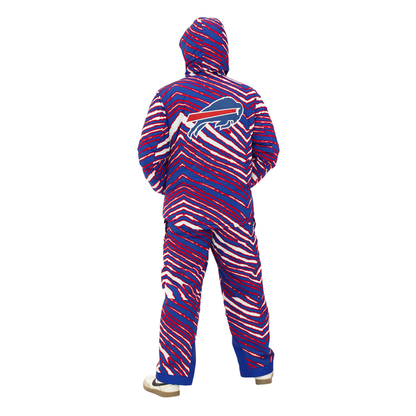 Zubaz Buffalo Bills Zebra Royal Bleacher Blazer Snow Jacket